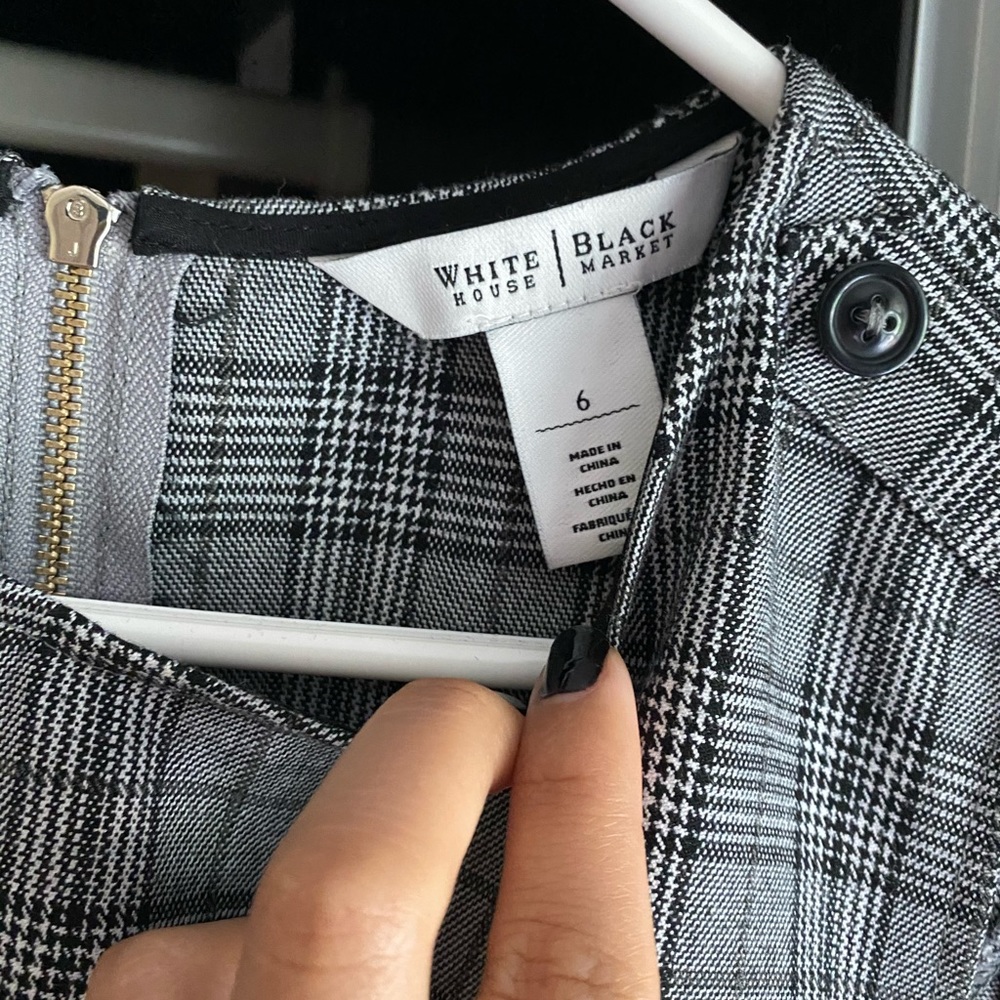 Gray plaided blouse - Picture 2 of 2